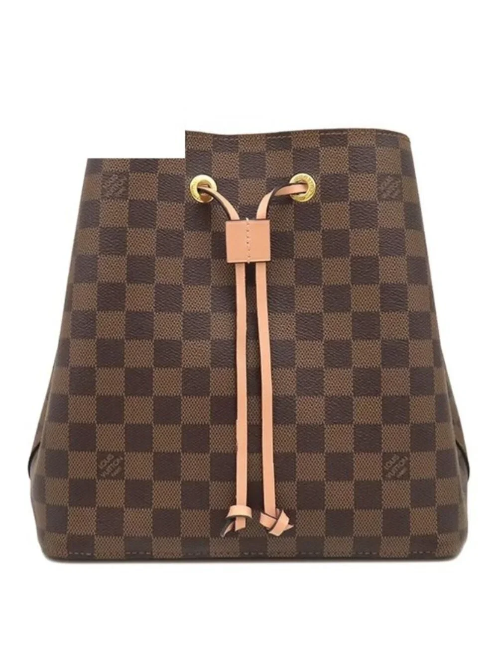 Louis Vuitton Shoulder Bag Neo Noe Damier Canvas Venus Gold Brown Pink Ebene